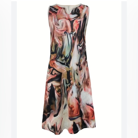 Marble A Line Tank Dress - Picture 2 of 9